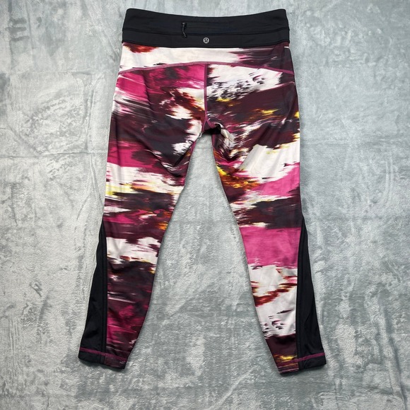 Lululemon Pace Full on Luxtreme Leggings Athletic Pants Wind Berry Rumble Size 8 - Picture 7 of 9